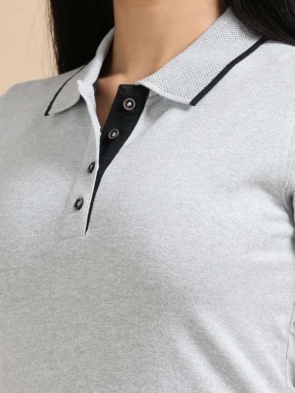 Heather_Grey_Cotton_Solid_Relaxed_Polo_T-Shirt_For_Women