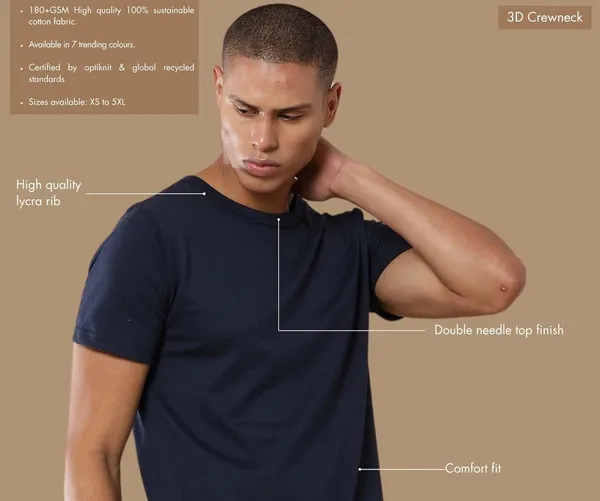 Healthier_Navy_Blue_Cotton_Solid_Regular_T-Shirt_For_Men