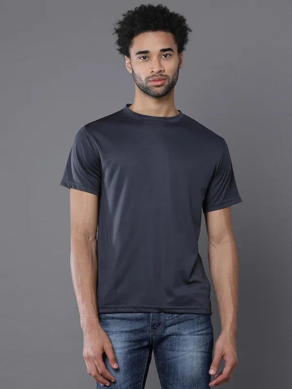 Dark_Grey_Polyester_Solid_Regular_T-Shirt_For_Men