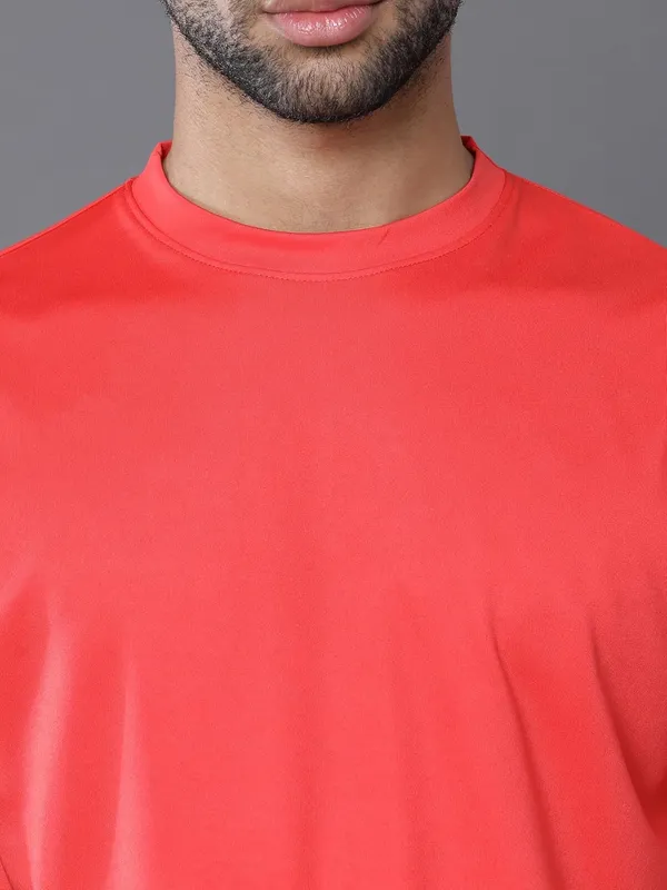 Forest_Red_Polyester_Solid_Regular_T-Shirt_For_Men