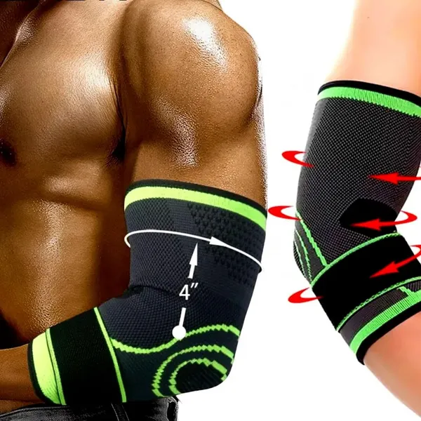 Professional_Adjustable_Elbow_Compression_Sleeve_with_Integrated_Pressure_Strap