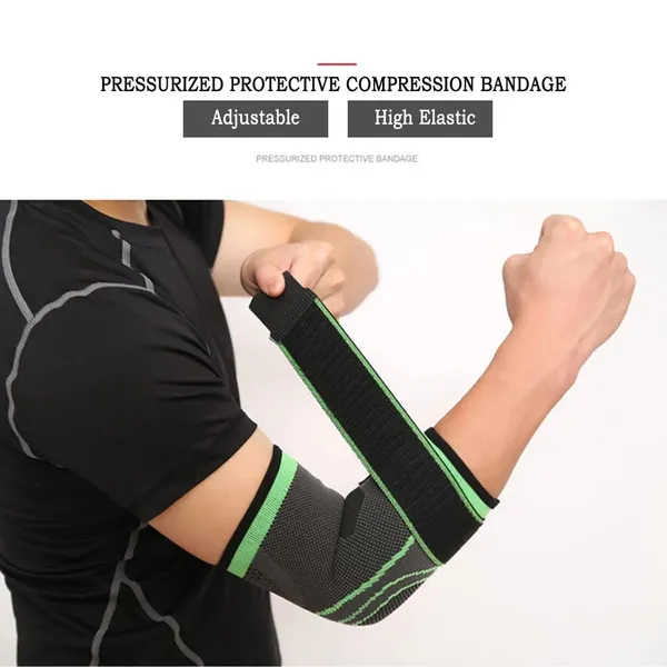 Professional_Adjustable_Elbow_Compression_Sleeve_with_Integrated_Pressure_Strap