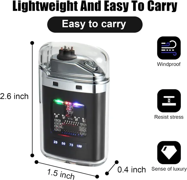 Stylish_Transparent_Electrical_Lighter,_Dual_Arc,_USB_Rechargeable_Cigarette_Plasma_Lighter_-_Ideal_for_Camping_&_Smoking,_Unique_Windproof_Pocket-Sized,_Cool_and_Fancy_Design