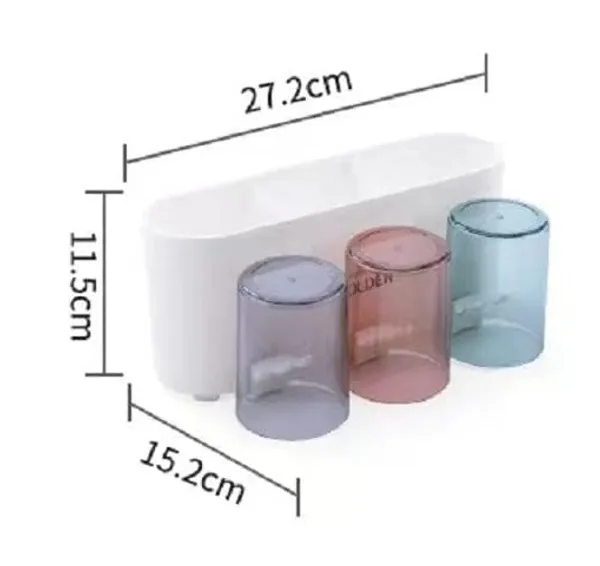 Multicolor_Plastic_3_Cup_Tooth_Rack_For_Men_And_Women