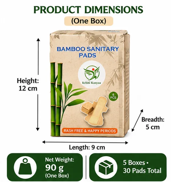 Krishi_Kanya_Bamboo_Sanitary_Pads_Pack_of_5