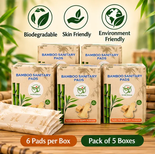 Krishi_Kanya_Bamboo_Sanitary_Pads_Pack_of_5