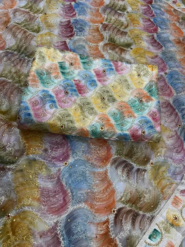 Multicolor_Wave_Pattern_Stone_Work_Kimkhab_Silk_Banarasi_Gharara
