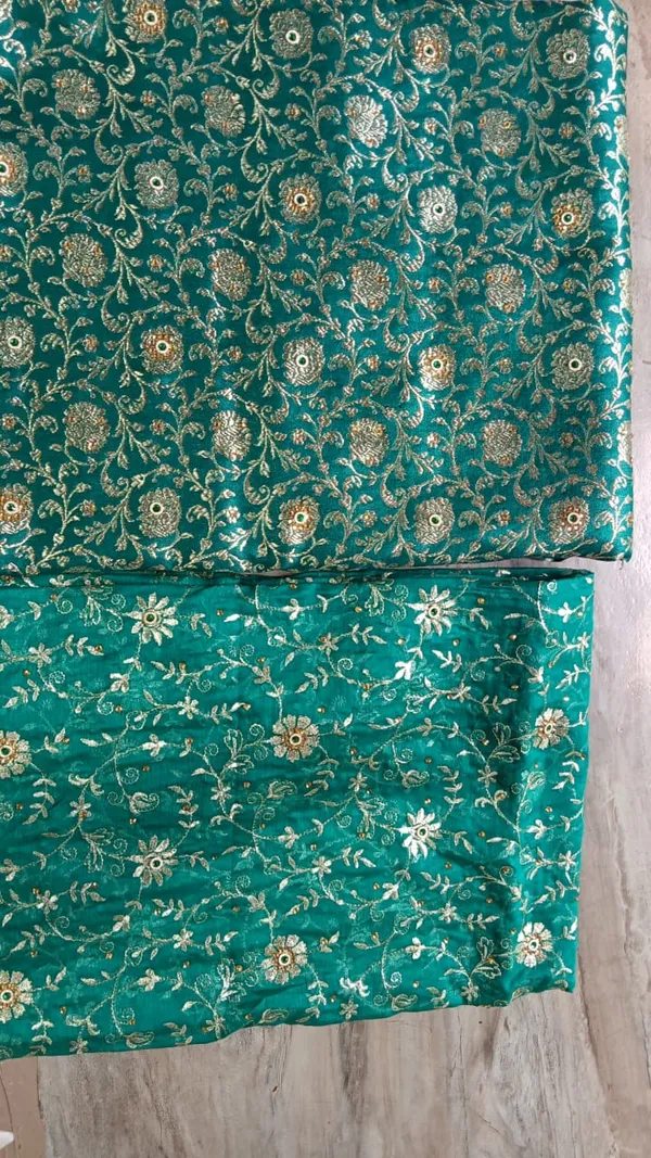 Teal_Green_Stone_Work_Kimkhab_Banarasi_Gharara