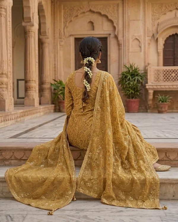 Mustard_Yellow_Stone_Work_Kimkhab_Banarasi_Gharara