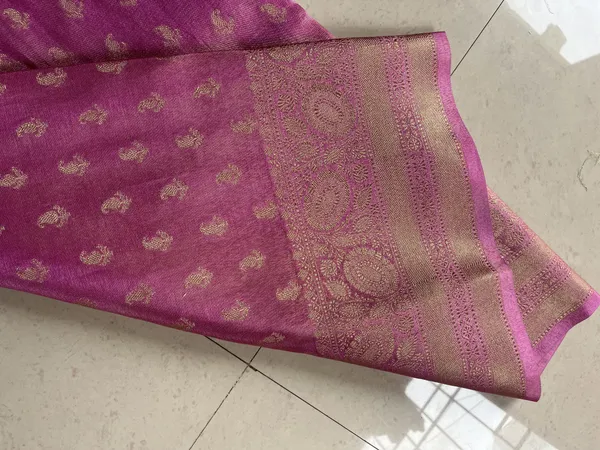 Gulbahar_Noor_�_Rose_Pink_Iktara_Tissue_Banarasi_Saree