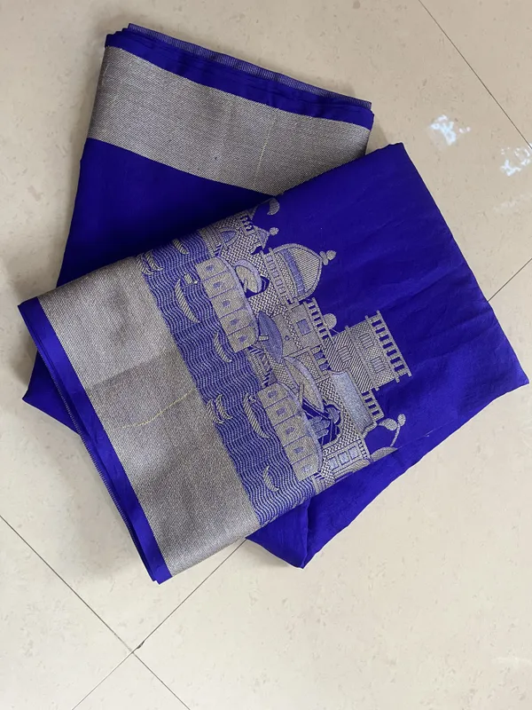 Royal_Neel_Ghat_Blue_Semi_Katan_Banarasi_Saree_With_Scenic_Zari_Weaving