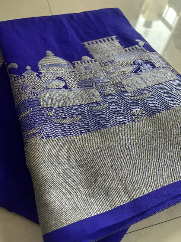 Royal_Neel_Ghat_Blue_Semi_Katan_Banarasi_Saree_With_Scenic_Zari_Weaving