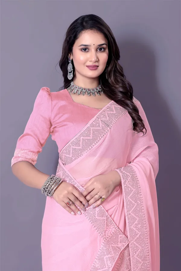Pink_Georgette_Premium_Embroidered_Saree_With_Matching_Blouse_For_Women