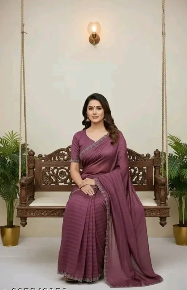 Purple_Georgette_Premium_Embroidered_Saree_With_Matching_Blouse_For_Women