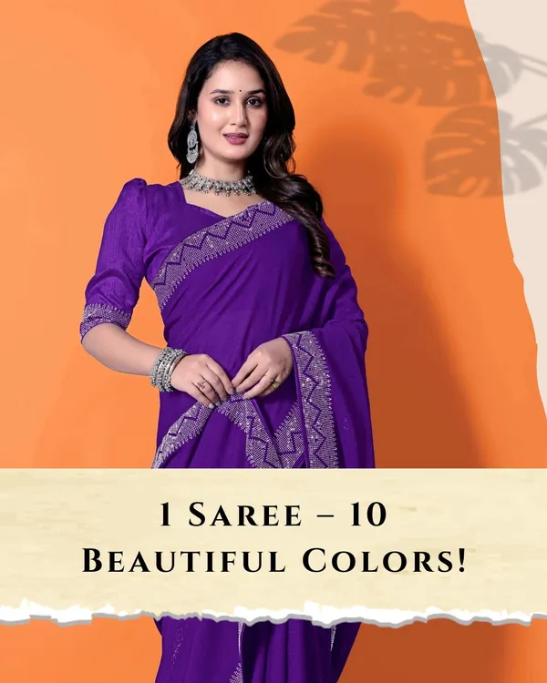 Purple_Georgette_Premium_Embroidered_Saree_With_Matching_Blouse_For_Women
