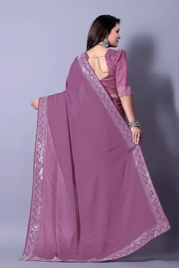 Purple_Georgette_Premium_Embroidered_Saree_With_Matching_Blouse_For_Women