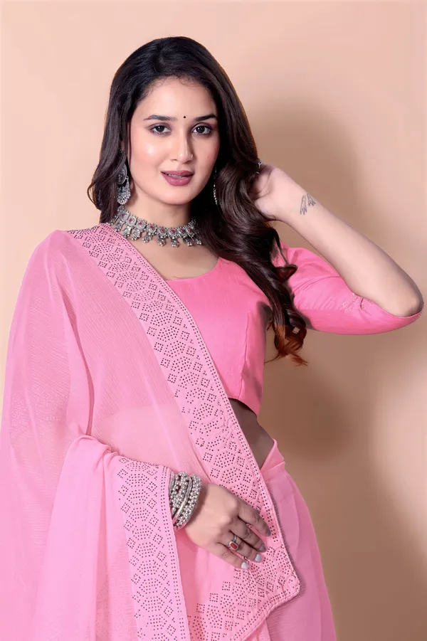 Pink_Georgette_Premium_Embroidered_Saree_With_Matching_Blouse_For_Women