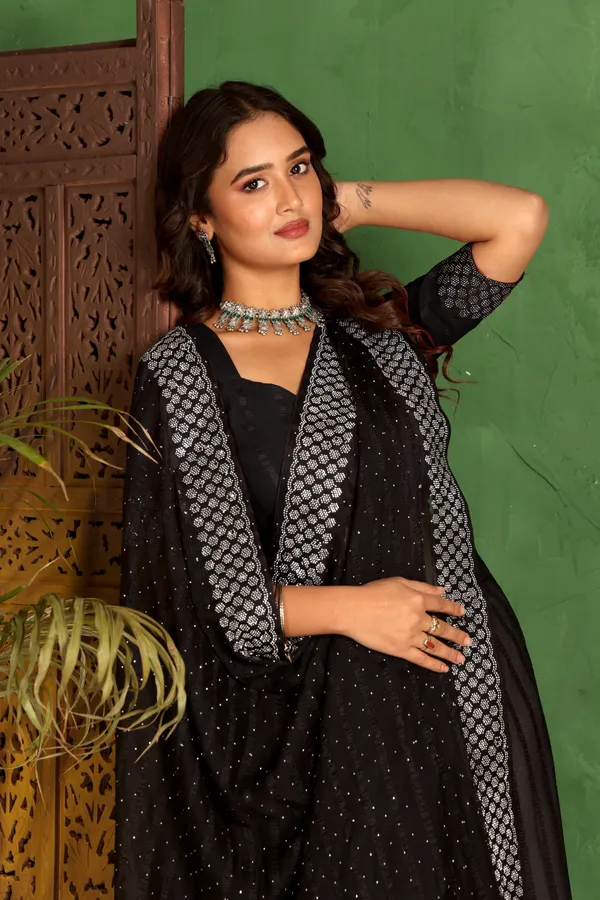 Black_Georgette_Premium_Embroidered_Saree_With_Matching_Blouse_For_Women