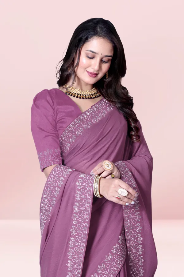 Purple_Georgette_Premium_Embroidered_Saree_With_Matching_Blouse_For_Women