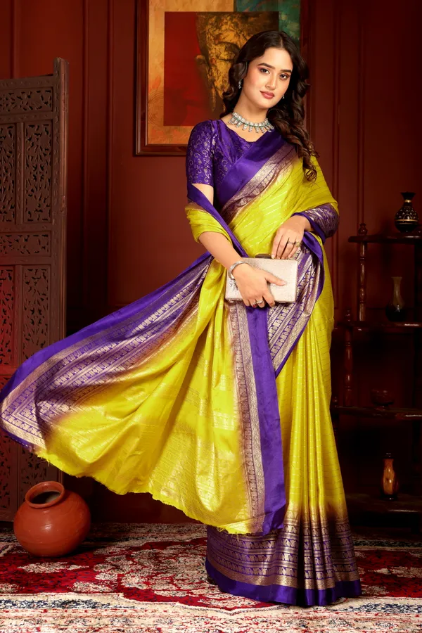Purple_&_Yellow_Georgette_Premium_Embroidered_Saree_With_Matching_Blouse_For_Women