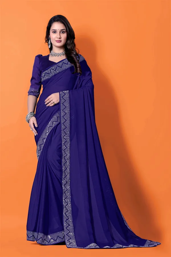 Purple_Georgette_Premium_Embroidered_Saree_With_Matching_Blouse_For_Women