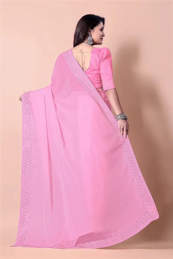 Pink_Georgette_Premium_Embroidered_Saree_With_Matching_Blouse_For_Women