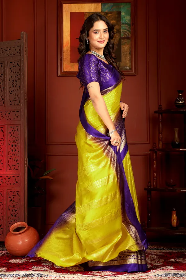 Purple_&_Yellow_Georgette_Premium_Embroidered_Saree_With_Matching_Blouse_For_Women