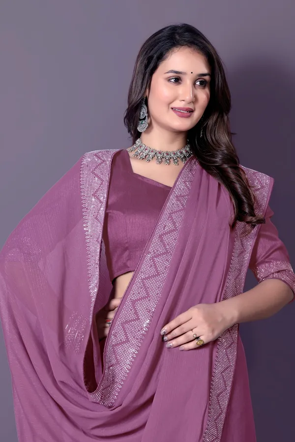 Purple_Georgette_Premium_Embroidered_Saree_With_Matching_Blouse_For_Women