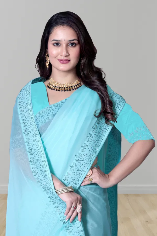 Sky_Blue_Georgette_Premium_Embroidered_Saree_With_Matching_Blouse_For_Women