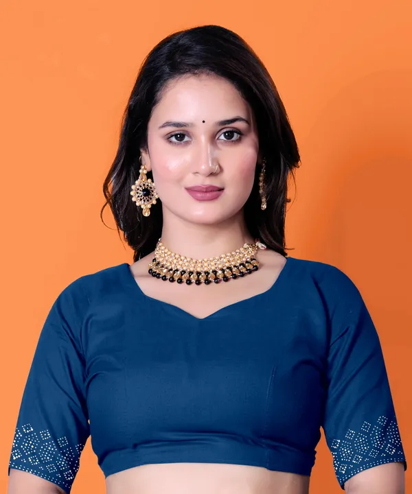 Blue_Georgette_Premium_Embroidered_Saree_With_Matching_Blouse_For_Women