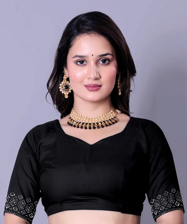 Black_Georgette_Premium_Embroidered_Saree_With_Matching_Blouse_For_Women