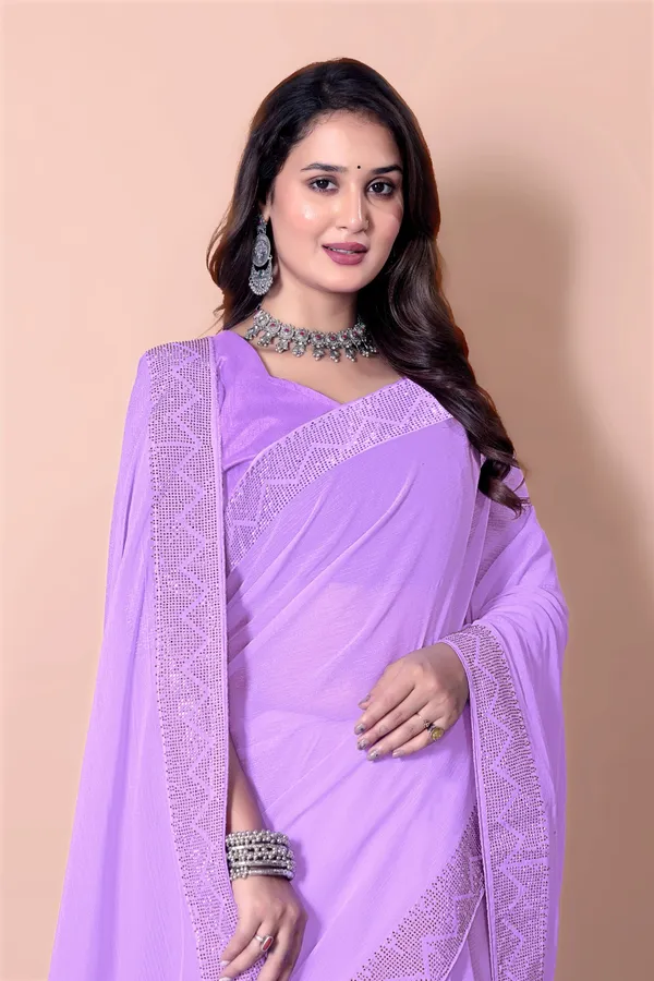 Purple_Georgette_Premium_Embroidered_Saree_With_Matching_Blouse_For_Women