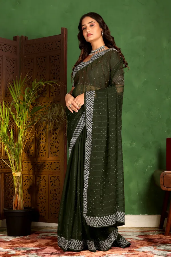 Green_Georgette_Premium_Embroidered_Saree_With_Matching_Blouse_For_Women