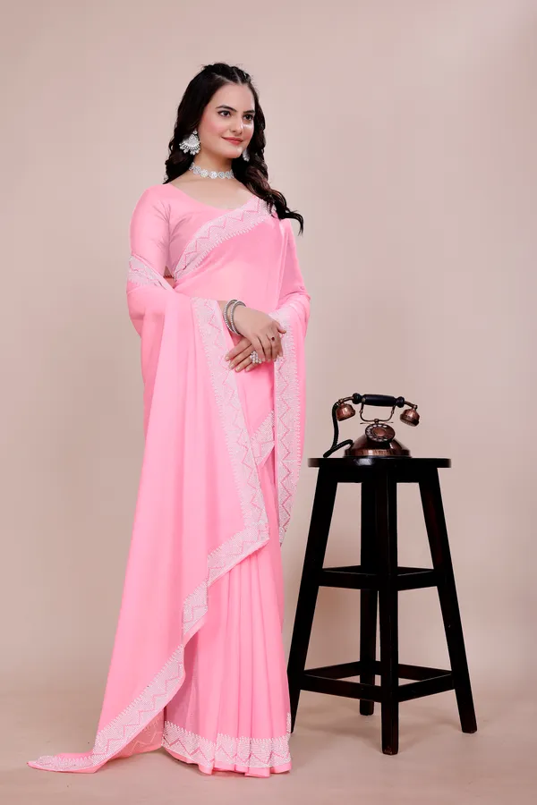 Pink_Georgette_Premium_Embroidered_Saree_With_Matching_Blouse_For_Women