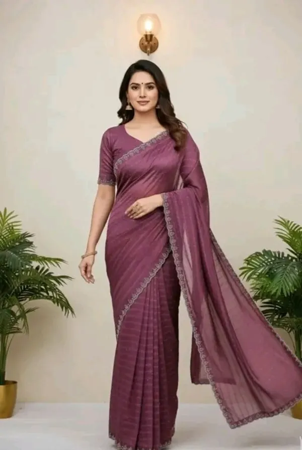 Purple_Georgette_Premium_Embroidered_Saree_With_Matching_Blouse_For_Women