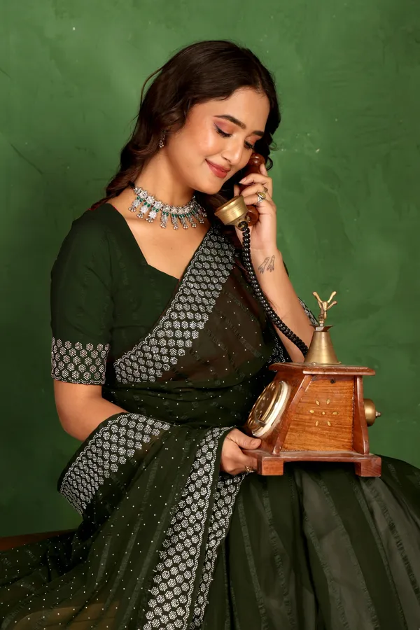 Green_Georgette_Premium_Embroidered_Saree_With_Matching_Blouse_For_Women