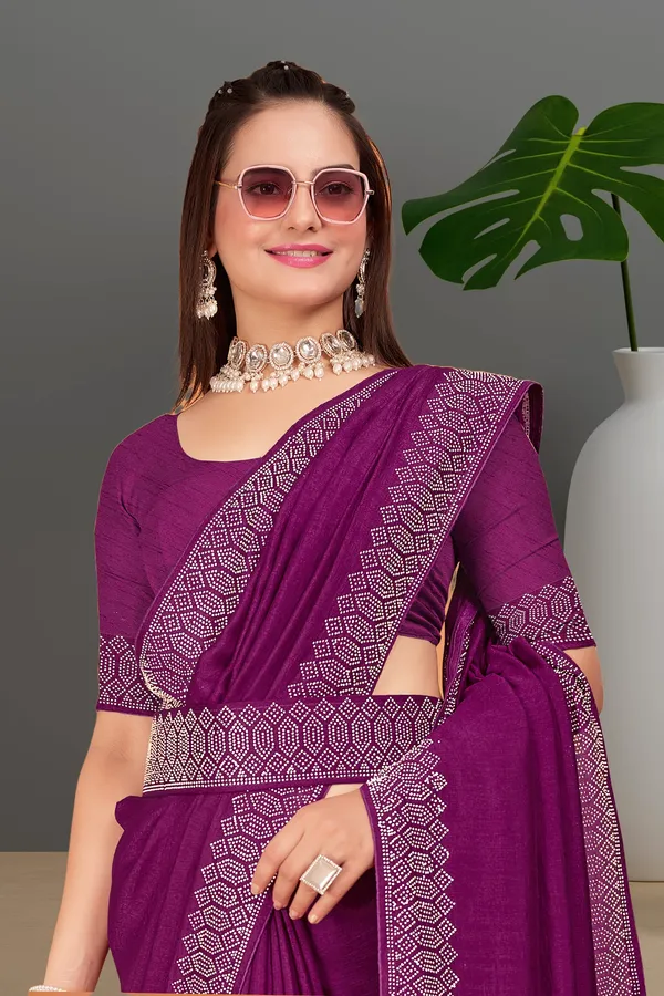 Purple_Georgette_Premium_Embroidered_Saree_With_Matching_Blouse_For_Women