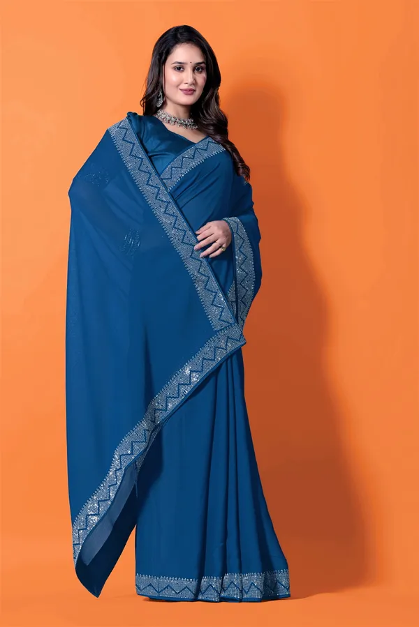 Purple_Georgette_Premium_Embroidered_Saree_With_Matching_Blouse_For_Women