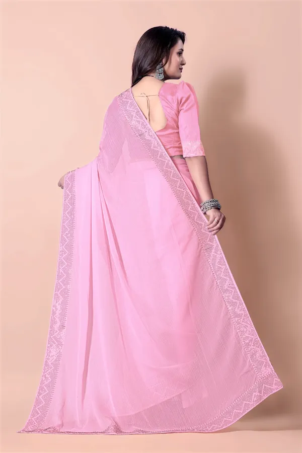 Pink_Georgette_Premium_Embroidered_Saree_With_Matching_Blouse_For_Women