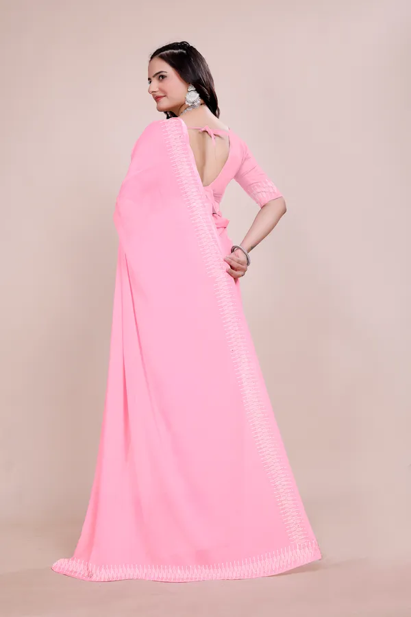 Pink_Georgette_Premium_Embroidered_Saree_With_Matching_Blouse_For_Women