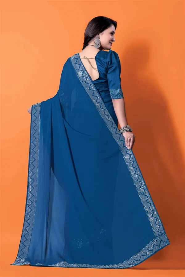 Purple_Georgette_Premium_Embroidered_Saree_With_Matching_Blouse_For_Women
