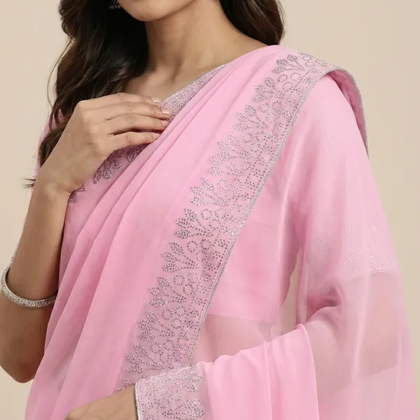 Pink_Georgette_Premium_Embroidered_Saree_With_Matching_Blouse_For_Women
