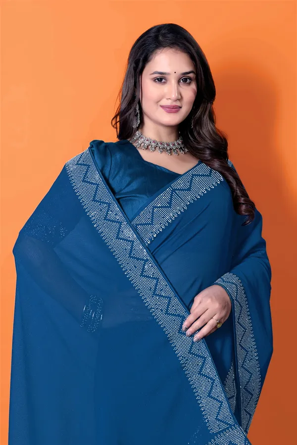 Purple_Georgette_Premium_Embroidered_Saree_With_Matching_Blouse_For_Women