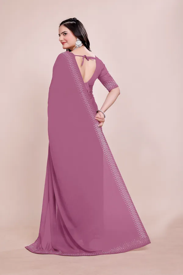 Purple_Georgette_Premium_Embroidered_Saree_With_Matching_Blouse_For_Women
