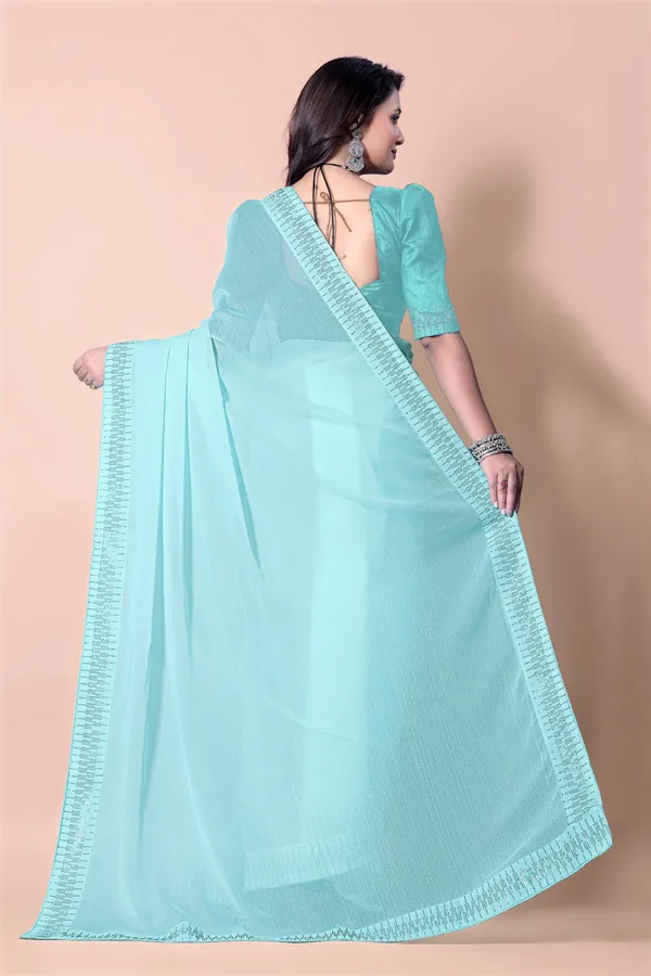 Blue_Georgette_Premium_Embroidered_Saree_With_Matching_Blouse_For_Women