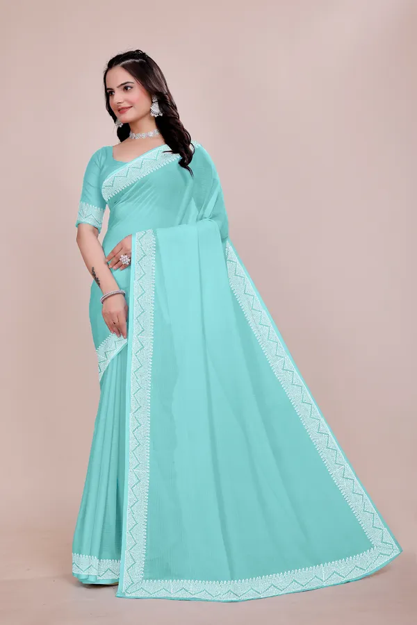 Blue_Georgette_Premium_Embroidered_Saree_With_Matching_Blouse_For_Women