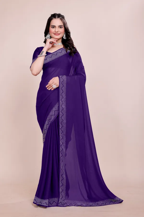 Purple_Georgette_Premium_Embroidered_Saree_With_Matching_Blouse_For_Women
