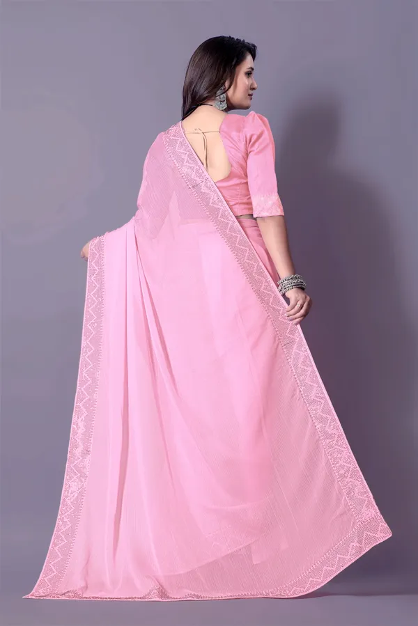 Pink_Georgette_Premium_Embroidered_Saree_With_Matching_Blouse_For_Women