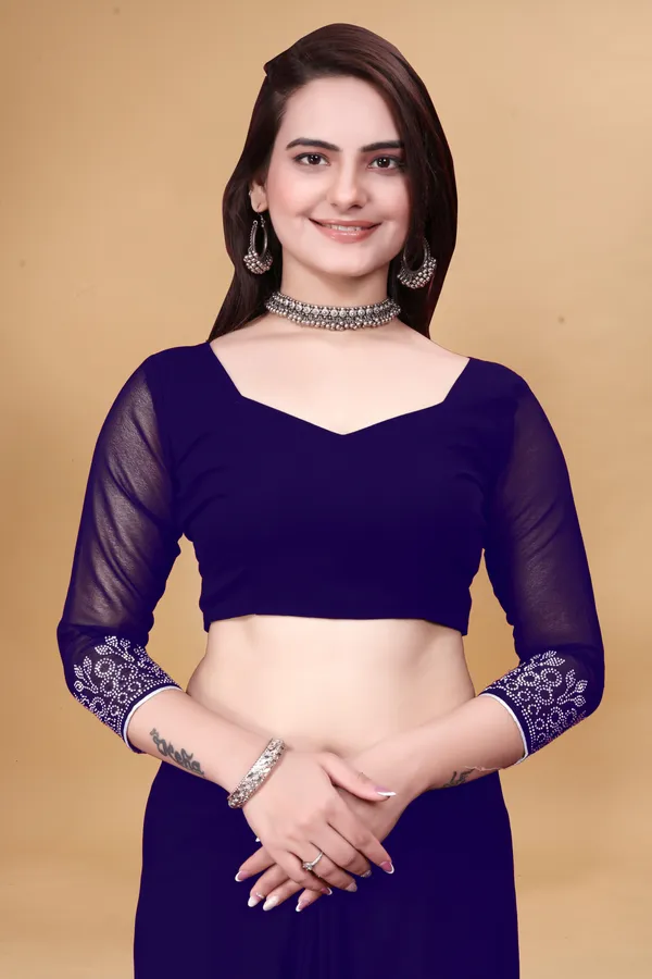 Purple_Georgette_Premium_Embroidered_Saree_With_Matching_Blouse_For_Women
