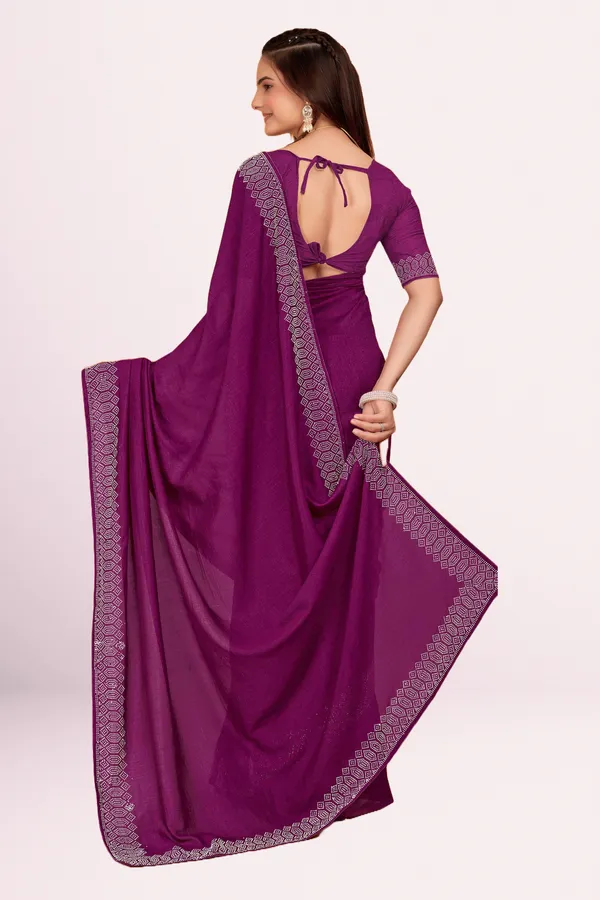 Purple_Georgette_Premium_Embroidered_Saree_With_Matching_Blouse_For_Women